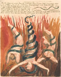 The First Book of Urizen, Plate 7, "As the Stars are Apart from the Earth..." (Bentley 6)