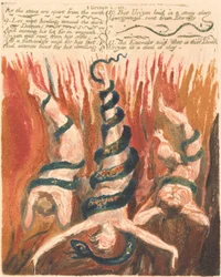 The First Book of Urizen, Plate 7, As the stars are apart from the earth . . . . (Bentley 6)