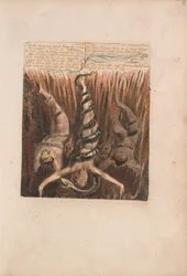 The First Book of Urizen, Plate 9, As the Stars Are Apart from the Earth.... (Bentley 6)