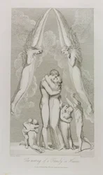 The Meeting of a Family in Heaven, pl.4, illustration from 