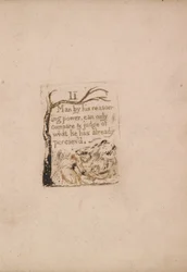 There Is No Natural Religion, Plate 4, II Man by his reasoning power . . . . (Bentley a5)