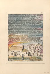 When on the Highest Lift..., Plate 36 from Milton, a Poem in Two Books