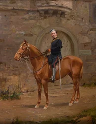 A Volunteer Officer on Horseback
