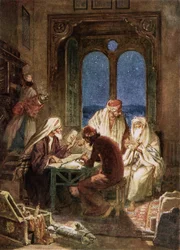 Compiling and editing the canon of Scripture from ancient documents and records