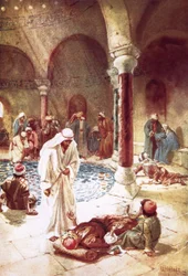 Jesus at the pool of Bethseda