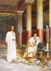 Jesus Being Interviewed Privately by Pontius Pilate
