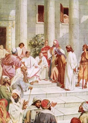 Jesus Brought Before Pilate