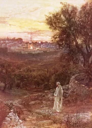 Jesus on the Mount of Olives