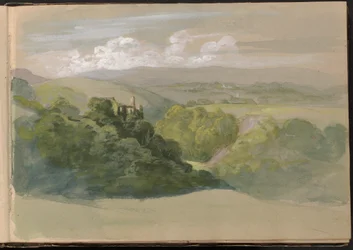 View of Berry Pomeroy Castle