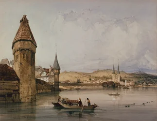 Town of Lucerne, on the Lake of Four Cantons