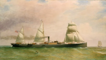 The Three-Masted Ship and Steamer 