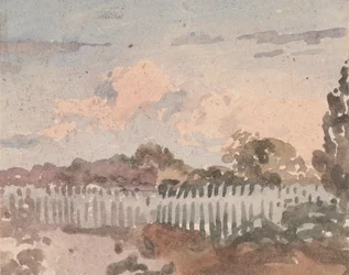 Landscape with Fence