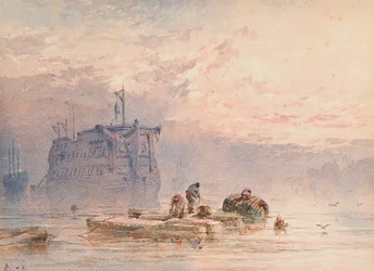 Hulks at Anchor, 1875