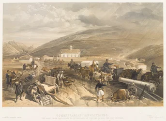 Commissariat Difficulties The Road from Balaklava to Sevastopol, at Kadikoi, During the Wet Weather, 1854