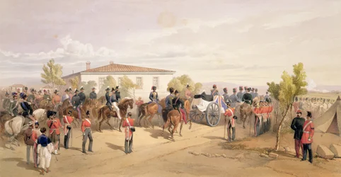 Funeral Cortege of Lord Raglan Leaving Head Quarters, plate from 