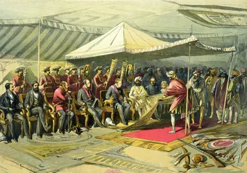 The Return Visit of the Viceroy to the Maharajah of Cashmere, 1863