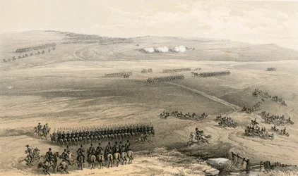 The cavalry affair of the heights of Bulganak - the first gun, 19 September 1854