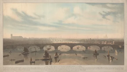 A View of the Bridge Now Building over the Thames at Vauxhall