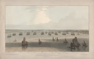 A View of the Frigates Stationed in the Hope under the Command of the Elder Brethren of the Trinity House, Thames Estuary