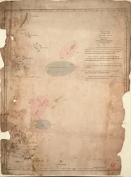 A Chart of the Islands in the China Sea Near the Straits of Malacca with the Positions of the English Fleet and the Squadron of Admiral Linois on the 14 & 15th February 1804