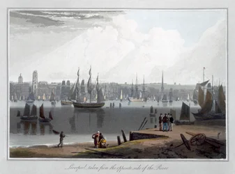 Liverpool, taken from the opposite side of the River, 1815