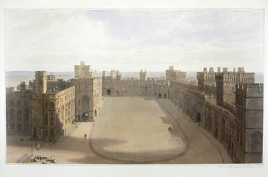 Looking onto the Quadrangle at Windsor