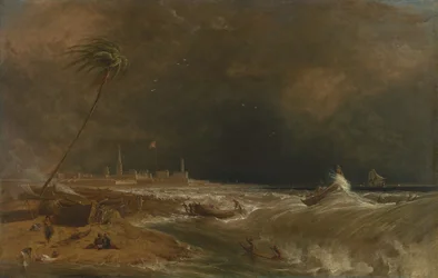 Madras, or Fort St. George, in the Bay of Bengal -- A Squall Passing Off
