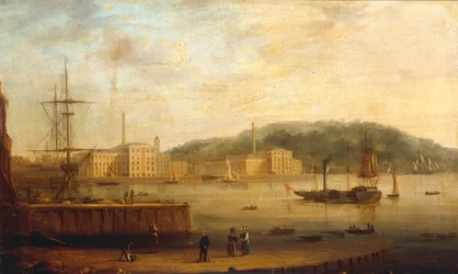 Plymouth Harbour with the Royal William Victualling Yard
