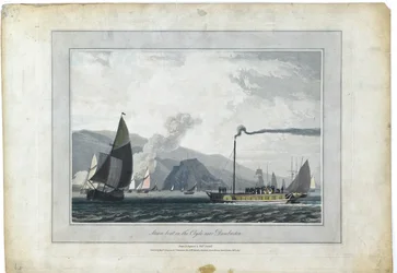 Steamboat on the Clyde near Dumbarton
