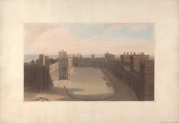 The Quadrangle, Windsor Castle - View from the Round Tower, Windsor Castle