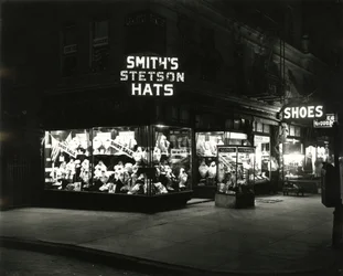 Lit Up Store Fronts Advertising Smith