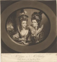 Mrs. Gwynne and Mrs. Bunbury in the Characters of the Merry Wives of Windsor