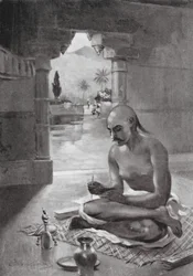 Kalidasa inditing the 
