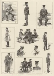 Sketches at Chelsea Hospital, Old Pensioners