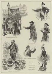 Sketches at the Great Labour Demonstration in Hyde Park