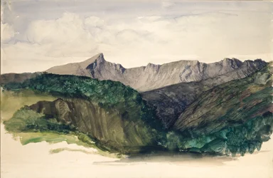 Study of a Distant Range of Mountains