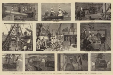 The Voyage of the Royal Cadets Round the World, Sketches on Board HMS Bacchante