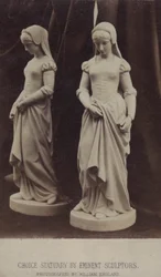 Statues on display at the International Exhibition, London