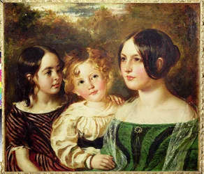 The Wood Children - Emily, Frederick and Mary, c.1845
