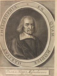 Portrait of Thomas Hobbes, 1588-1679, 1642
