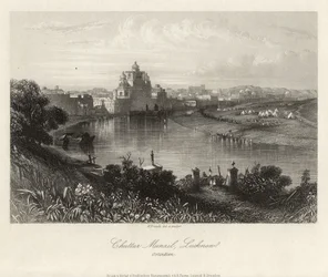 General View Across the Gomati, Chuttur Munzil, Lucknow