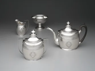 Teapot, Creamer, Waste Bowl and Sugar Bowl