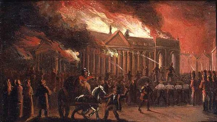 The Burning of Liverpool Town Hall in 1795