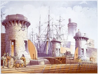 Sailors on the Dockside, Liverpool