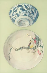 Bowl, Period of Chia Ching, and Plate, Period of Young Cheng, Chinese