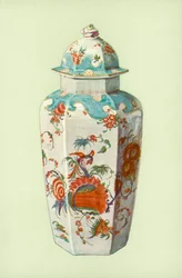 Vase, Worcester, with Japanese Pattern