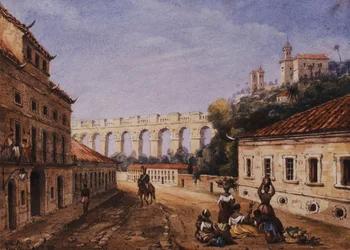 The Aqueduct and Convent of Sta Teresa, Matacavallos Street, Rio de Janeiro