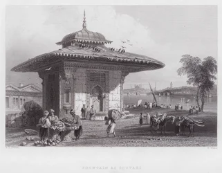 Fountain at Scutari (engraving)