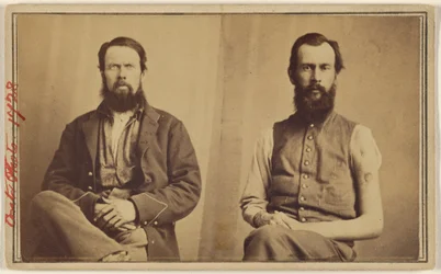 Two Unidentified Civil War Victims Seated
