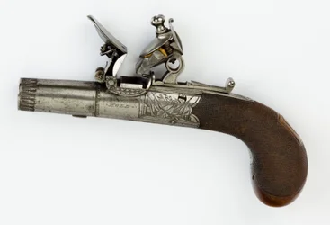 Flintlock Pocket Pistol with Box-Lock, c.1820